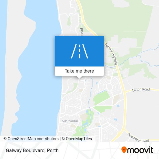 Galway Boulevard map