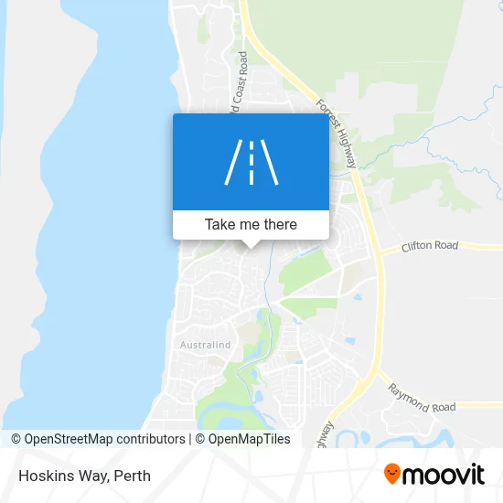 Mapa Hoskins Way