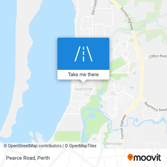 Mapa Pearce Road