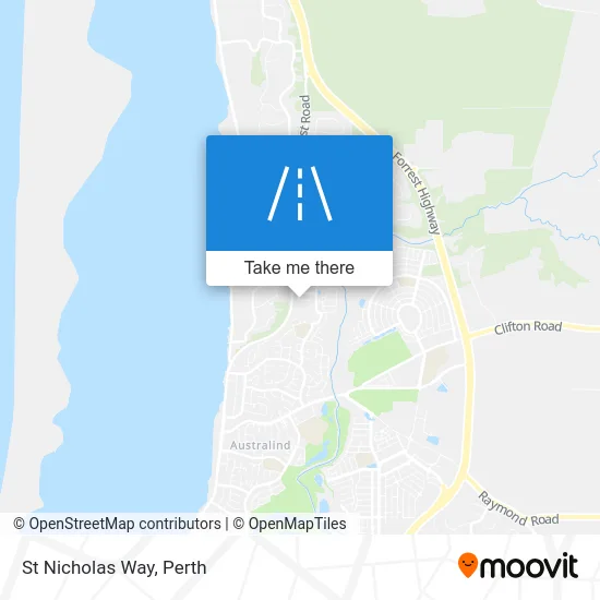 Mapa St Nicholas Way