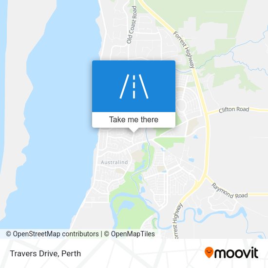 Travers Drive map