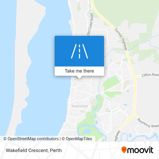 Wakefield Crescent map