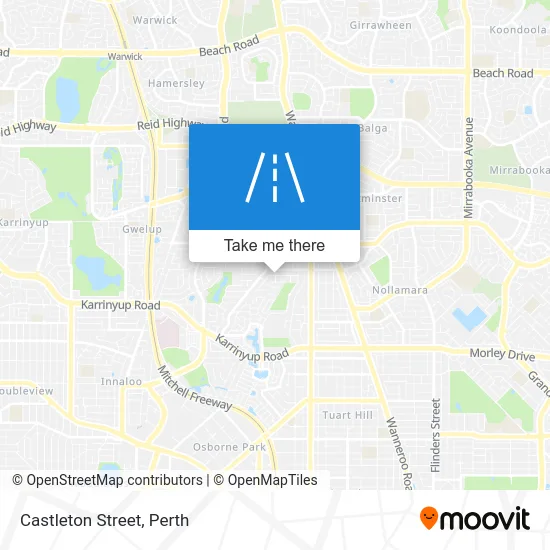 Mapa Castleton Street