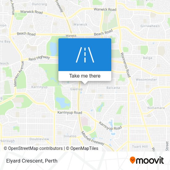 Elyard Crescent map