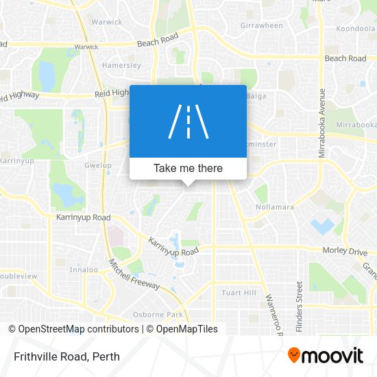 Frithville Road map
