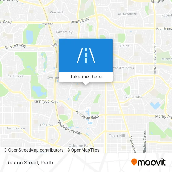 Mapa Reston Street