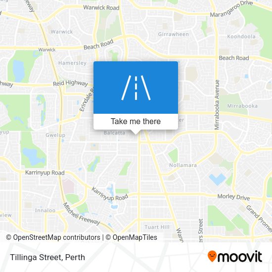 Tillinga Street map