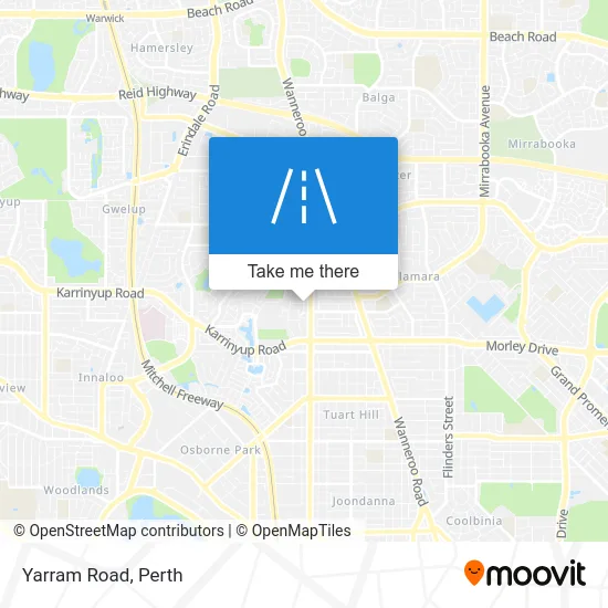 Mapa Yarram Road