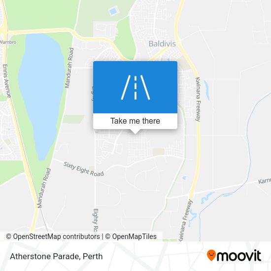 Atherstone Parade map