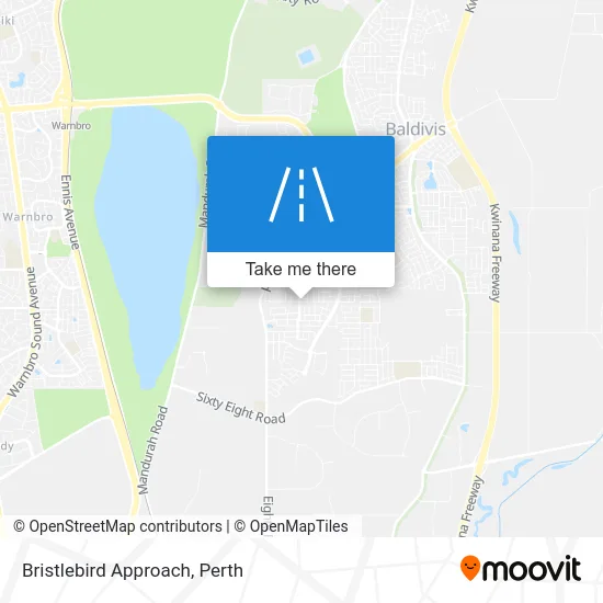 Mapa Bristlebird Approach