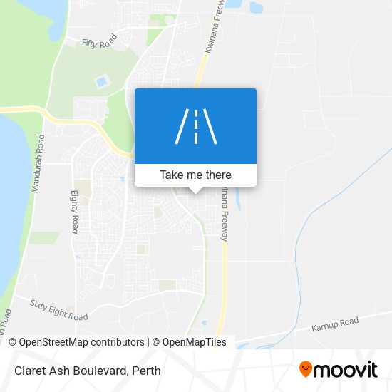 Claret Ash Boulevard map