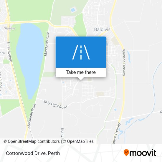 Cottonwood Drive map