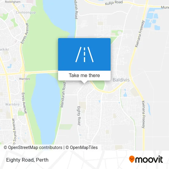 Mapa Eighty Road