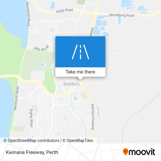 Kwinana Freeway map
