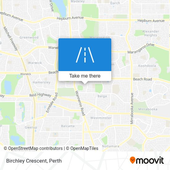 Birchley Crescent map