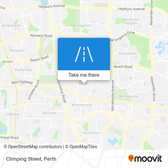 Mapa Climping Street