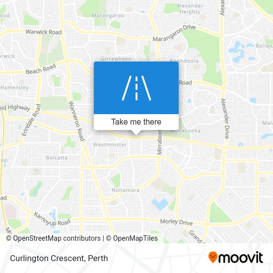Curlington Crescent map