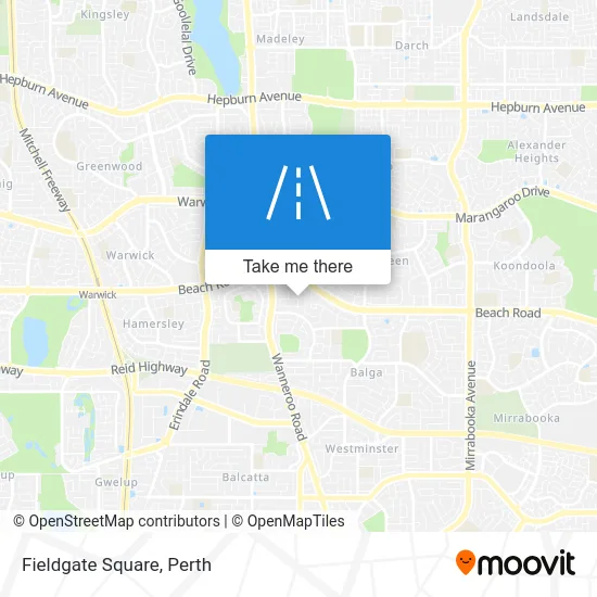 Mapa Fieldgate Square