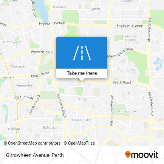 Girrawheen Avenue map