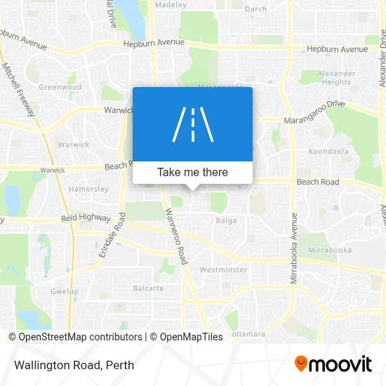 Mapa Wallington Road