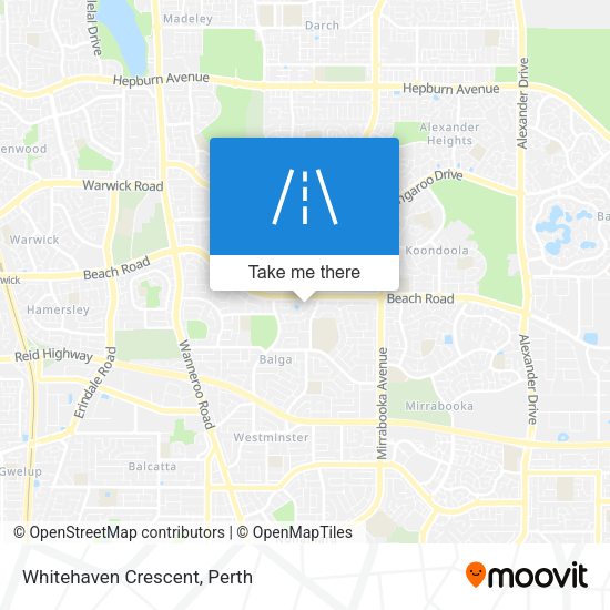 Whitehaven Crescent map