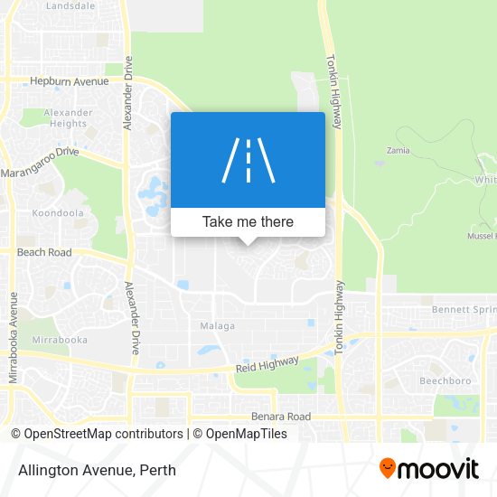 Allington Avenue map