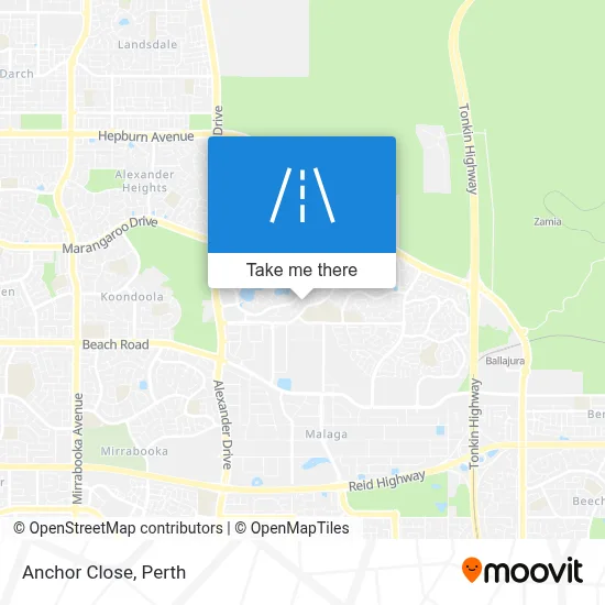 Mapa Anchor Close