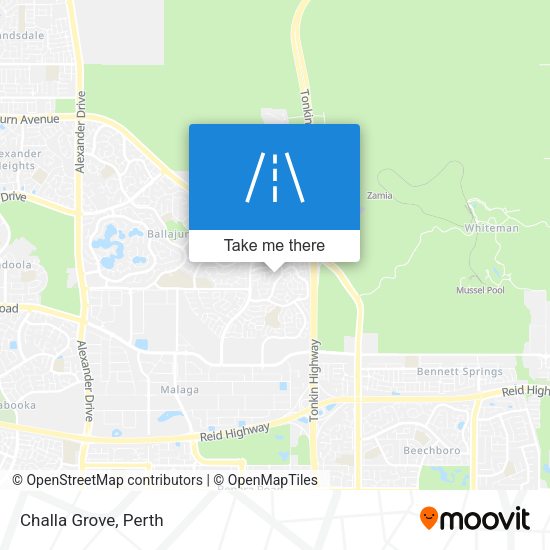 Challa Grove map