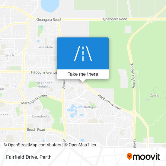 Fairfield Drive map
