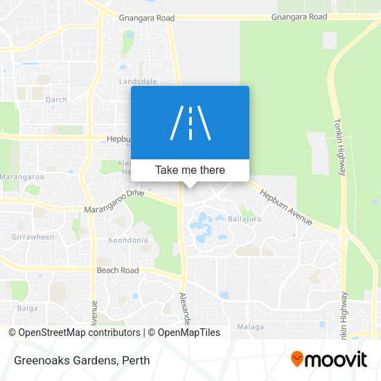 Greenoaks Gardens map