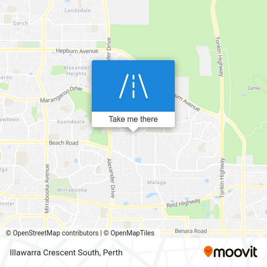 Illawarra Crescent South map