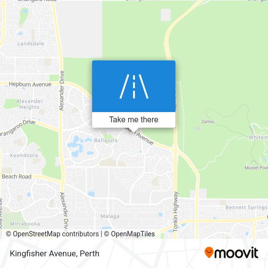 Kingfisher Avenue map