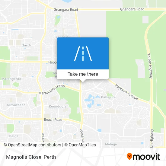 Mapa Magnolia Close