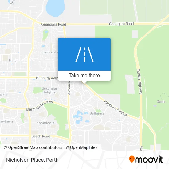 Mapa Nicholson Place