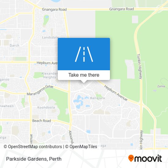 Parkside Gardens map