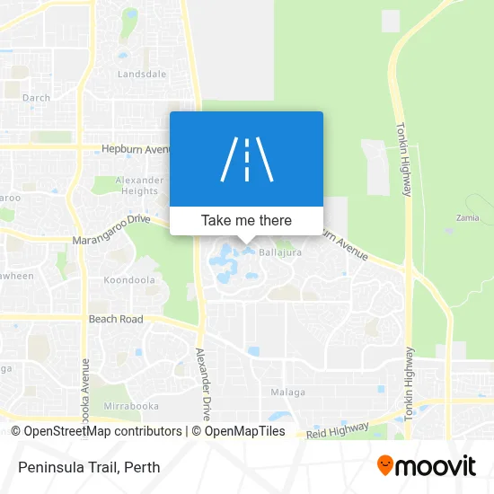 Mapa Peninsula Trail