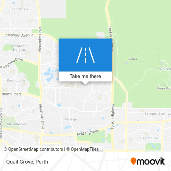 Mapa Quail Grove