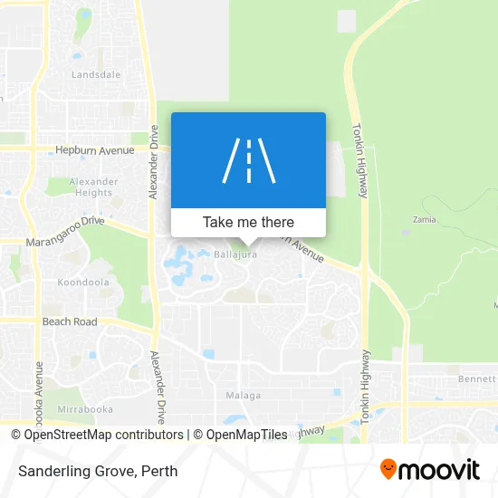 Mapa Sanderling Grove