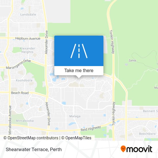 Shearwater Terrace map