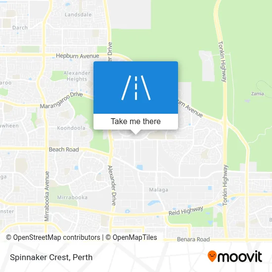 Mapa Spinnaker Crest