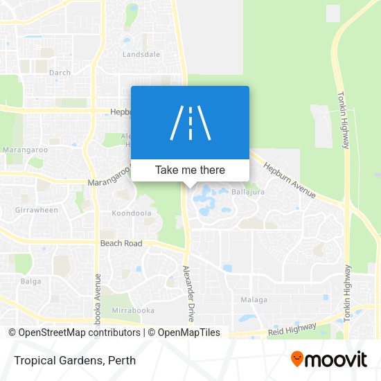 Tropical Gardens map