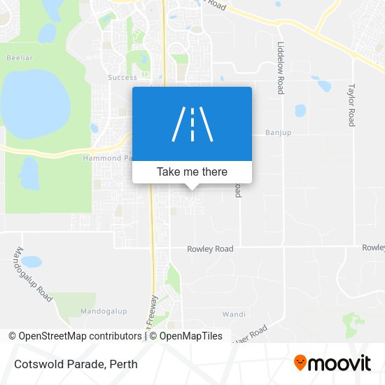 Cotswold Parade map