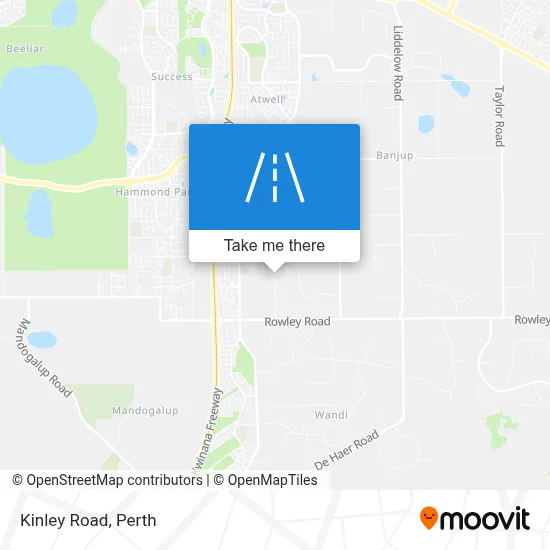 Mapa Kinley Road