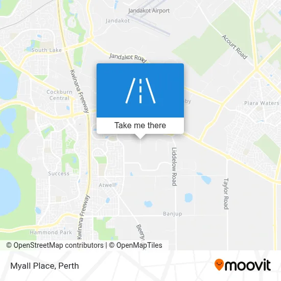 Mapa Myall Place