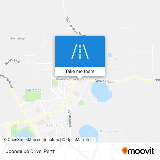 Joondalup Drive map