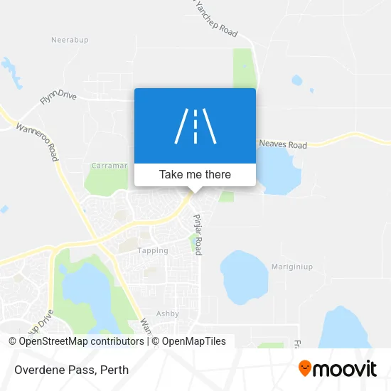 Overdene Pass map