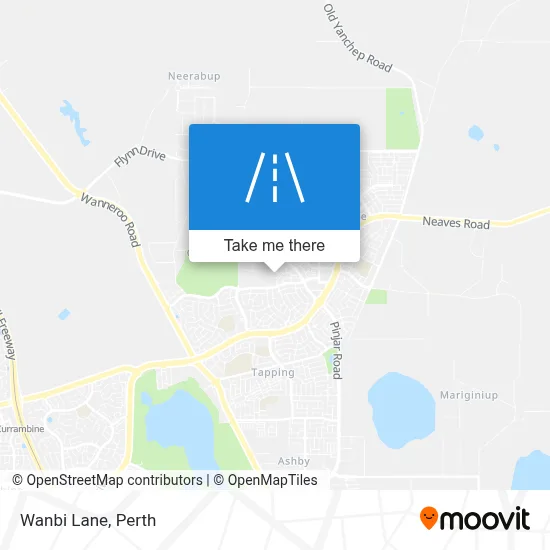 Mapa Wanbi Lane