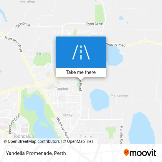 Mapa Yandella Promenade