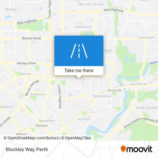 Blockley Way map