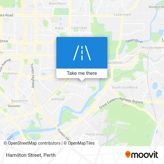 Mapa Hamilton Street